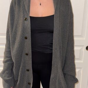 Cozy Ribbed Button-Front Men’s Cardigan